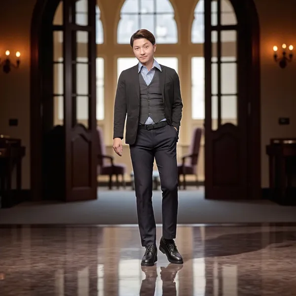 GIÀY CAO NAM T178 ĐEN SẦN CAO 11CM