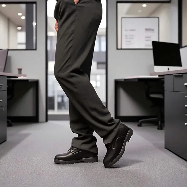 GIÀY CAO NAM T178 ĐEN SẦN CAO 9CM