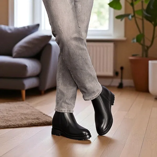 GIÀY BOOTS NAM SIÊU NHẸ T101Đ CAO 11CM