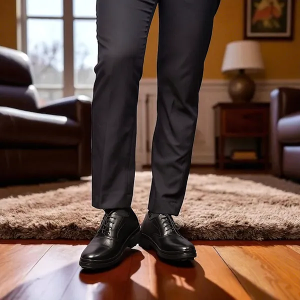 GIÀY CAO NAM SIÊU NHẸ T141 ĐEN CAO 7CM