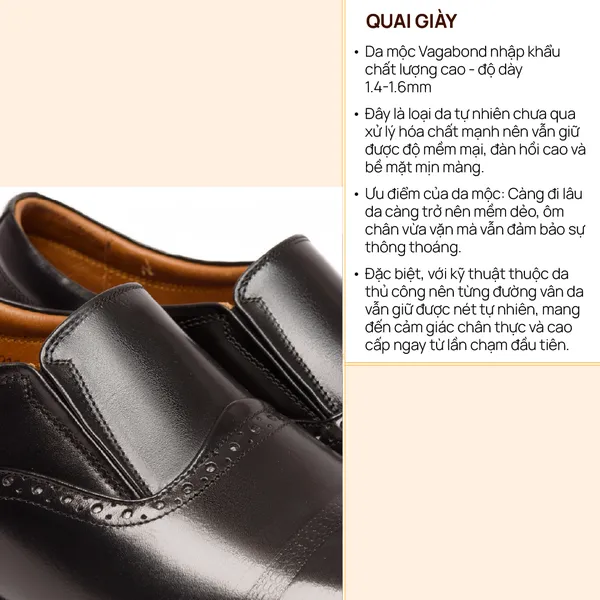 GIÀY TĂNG CHIỀU CAO NAM A211 ĐEN CAO 6CM