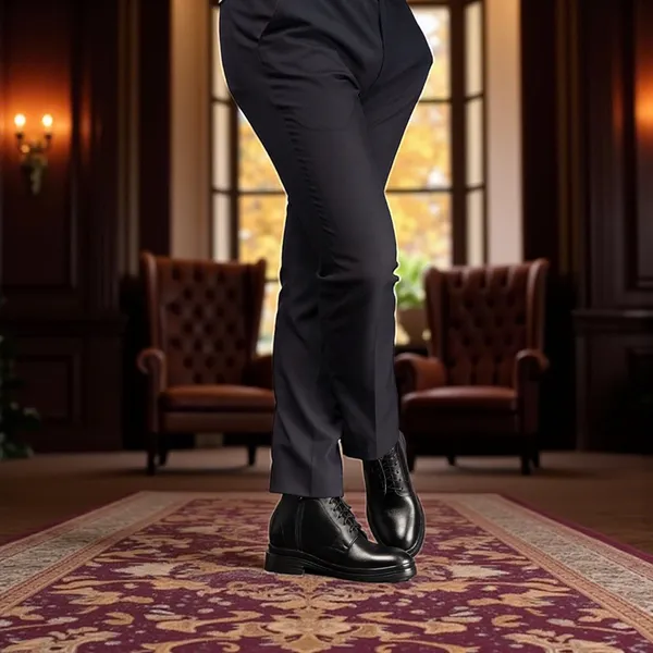 GIÀY CAO CỔ NAM SIÊU NHẸ  T102 ĐEN CAO 9CM