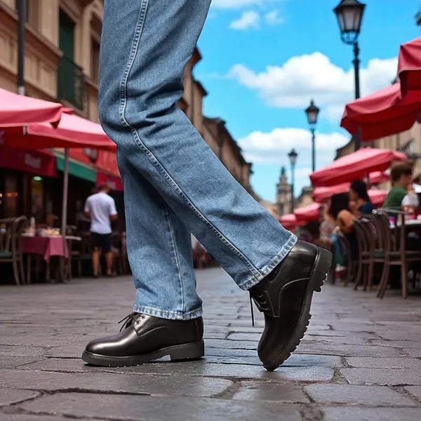 GIÀY CAO NAM T178 ĐEN SẦN CAO 11CM