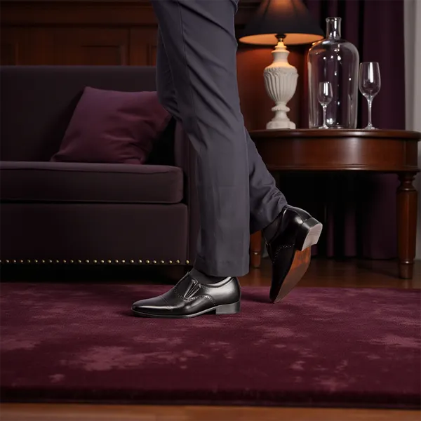 GIÀY TĂNG CHIỀU CAO NAM A211 ĐEN CAO 6CM