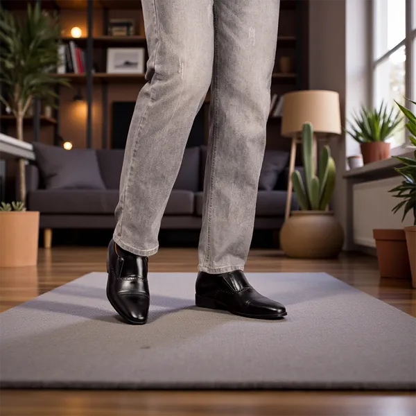 GIÀY TĂNG CHIỀU CAO NAM A211 ĐEN CAO 6CM