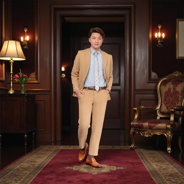 GIÀY TĂNG CHIỀU CAO NAM A211 NÂU BÒ CAO 6CM