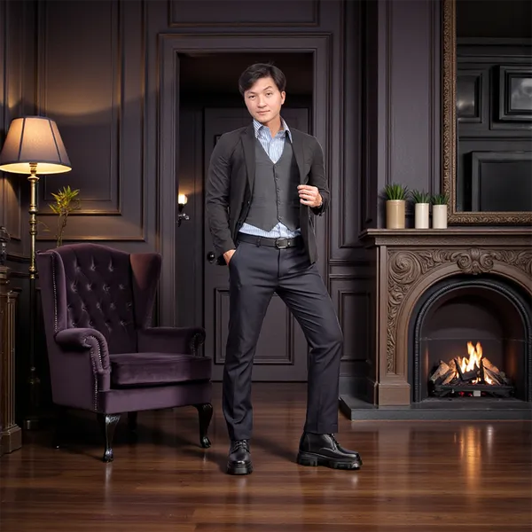 GIÀY TĂNG CHIỀU CAO NAM  SIÊU NHẸ T112 ĐEN CAO 11CM