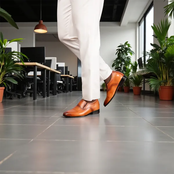 GIÀY TĂNG CHIỀU CAO NAM A211 NÂU BÒ CAO 6CM