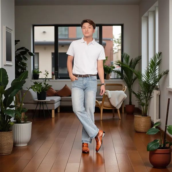 GIÀY TĂNG CHIỀU CAO NAM A211 NÂU BÒ CAO 6CM