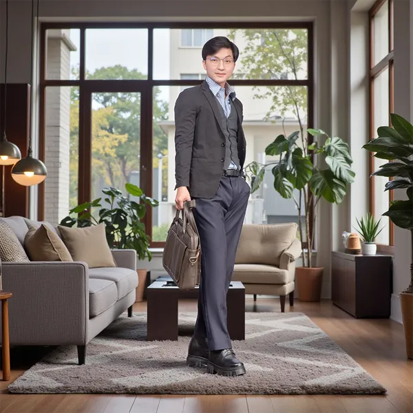 GIÀY TĂNG CHIỀU CAO NAM  SIÊU NHẸ T112 ĐEN CAO 13CM