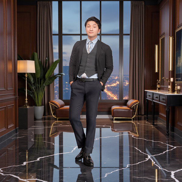 GIÀY CAO NAM SIÊU NHẸ S1097 ĐEN 7.5CM