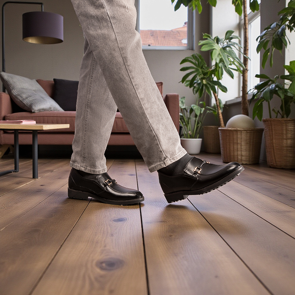 GIÀY CAO NAM SIÊU NHẸ S1097 ĐEN 7.5CM