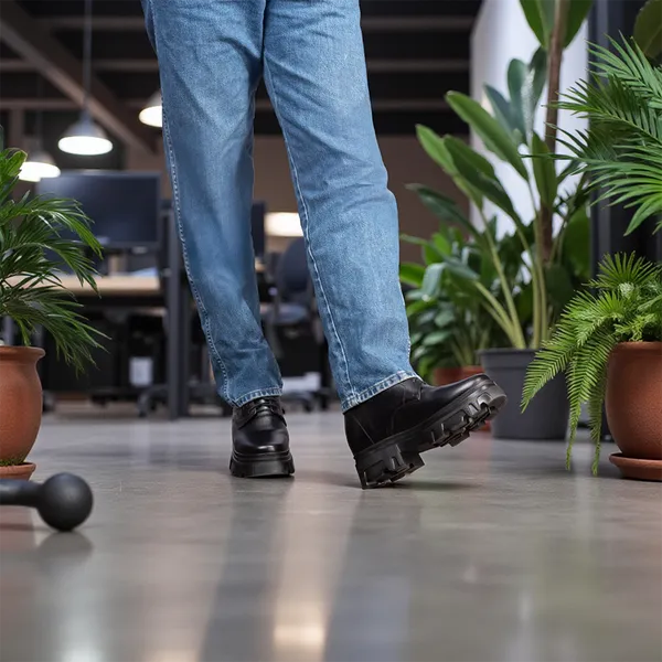 GIÀY TĂNG CHIỀU CAO NAM  SIÊU NHẸ T112 ĐEN CAO 13CM