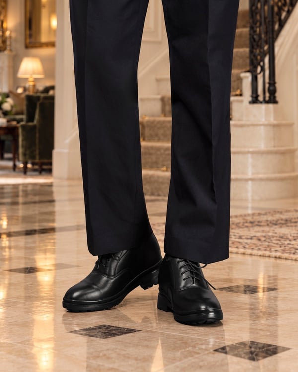 GIÀY CAO NAM SIÊU NHẸ T141 ĐEN CAO 11CM