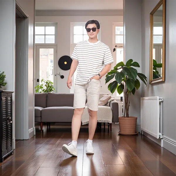 GIÀY ĐẾ CAO NAM SIÊU NHẸ T228 TRẮNG CAO 6CM