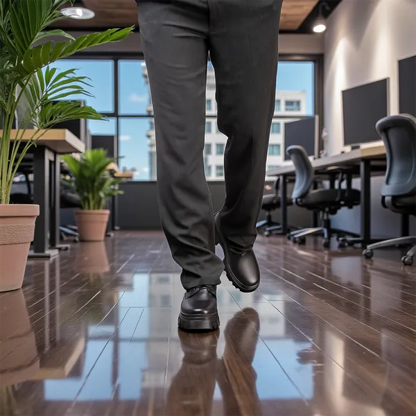 GIÀY CAO NAM  SIÊU NHẸ T112 ĐEN CAO 9CM