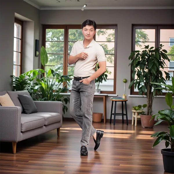 GIÀY CAO NAM T402 ĐEN CAO 6.5CM