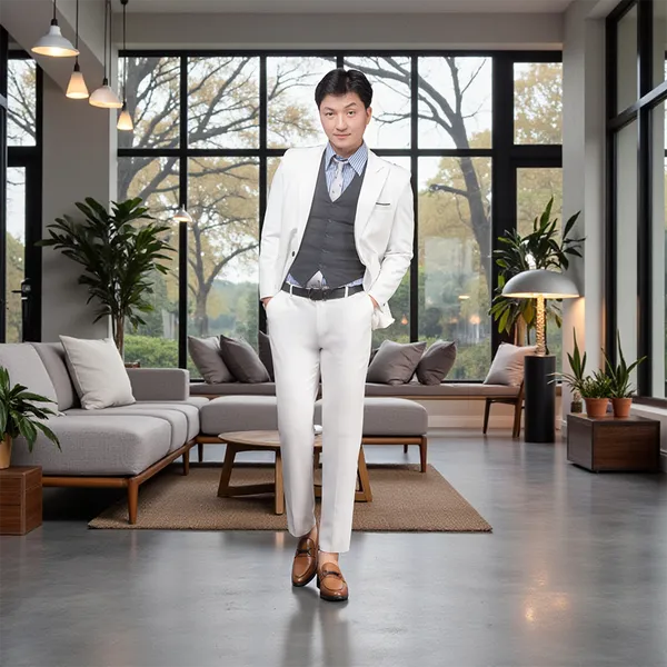 GIÀY CAO NAM T402 NÂU BÒ CAO 6.5CM