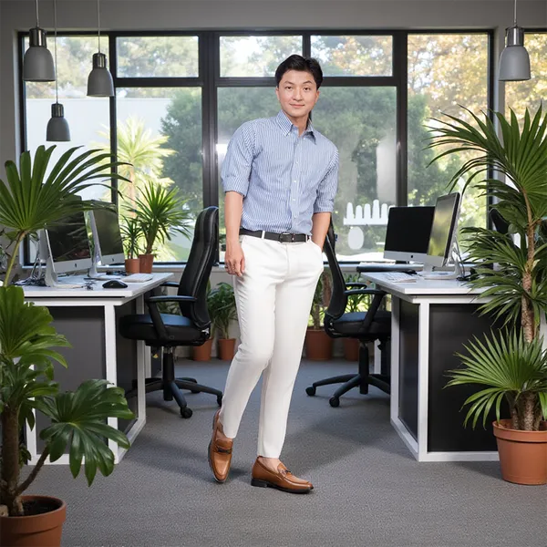 GIÀY CAO NAM T402 NÂU BÒ CAO 6.5CM