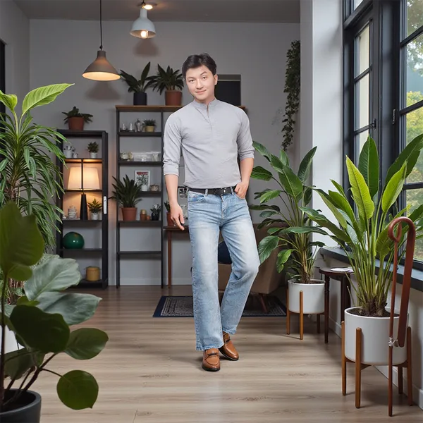 GIÀY CAO NAM T402 NÂU BÒ CAO 6.5CM