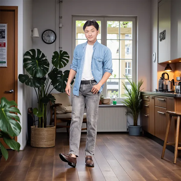 GIÀY CAO NAM T402 NÂU TỐI CAO 6.5CM