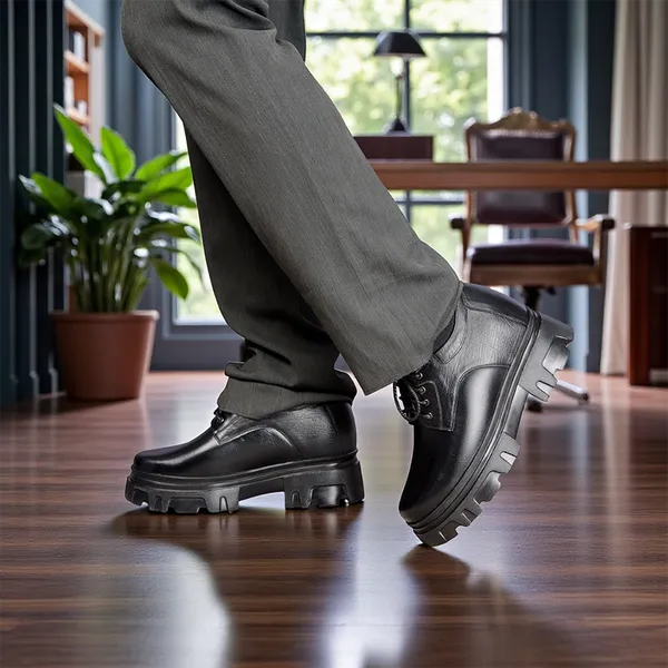 GIÀY TĂNG CHIỀU CAO NAM  SIÊU NHẸ T167 ĐEN SỌC CAO 11CM