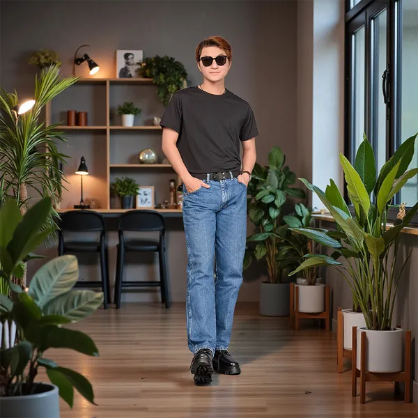 GIÀY CAO NAM  SIÊU NHẸ T167 ĐEN SỌC CAO 9CM