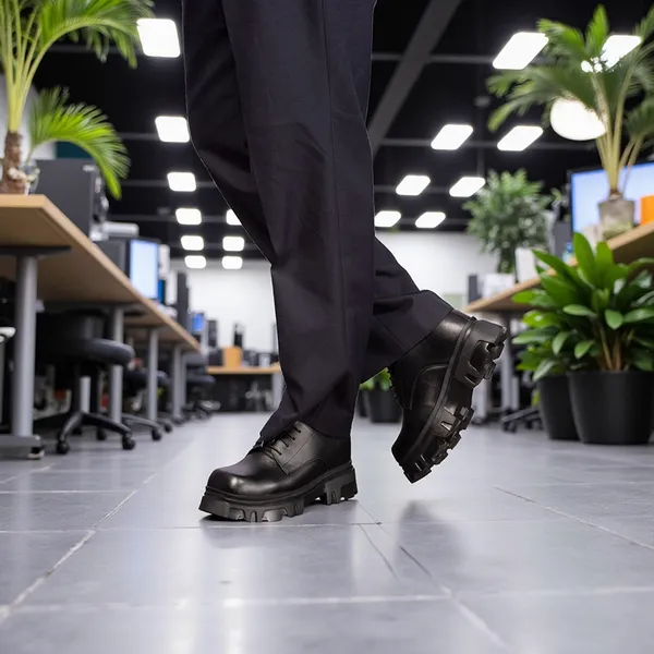 GIÀY TĂNG CHIỀU CAO NAM  SIÊU NHẸ T168 ĐEN CAO 11CM