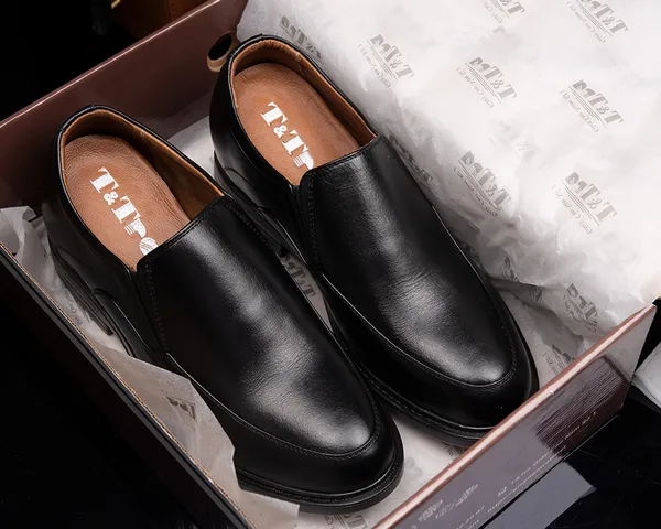 GIÀY ĐỘN NAM CAO 8CM SIÊU ÊM- CHỐNG DỐC T89 ĐEN