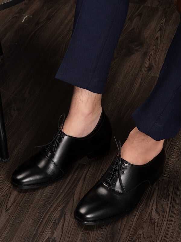 GIÀY CAO NAM S1008 ĐEN CAO 6CM