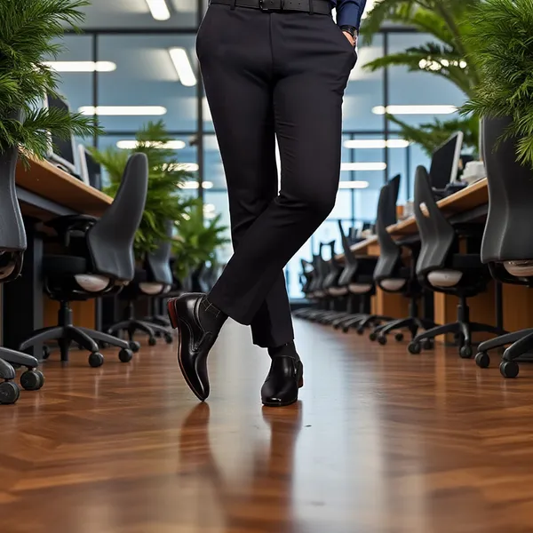 GIÀY TĂNG CHIỀU CAO NAM A215 ĐEN 6CM