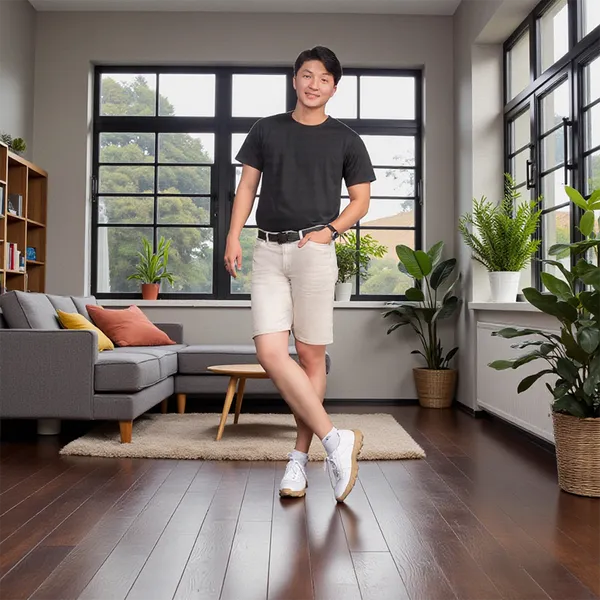 GIÀY CAO NAM T150 TRẮNG CAO 6CM