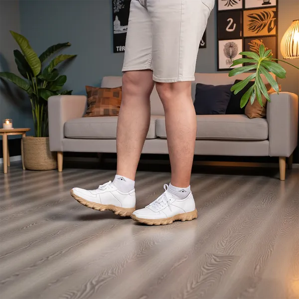 GIÀY CAO NAM T150 TRẮNG CAO 6CM