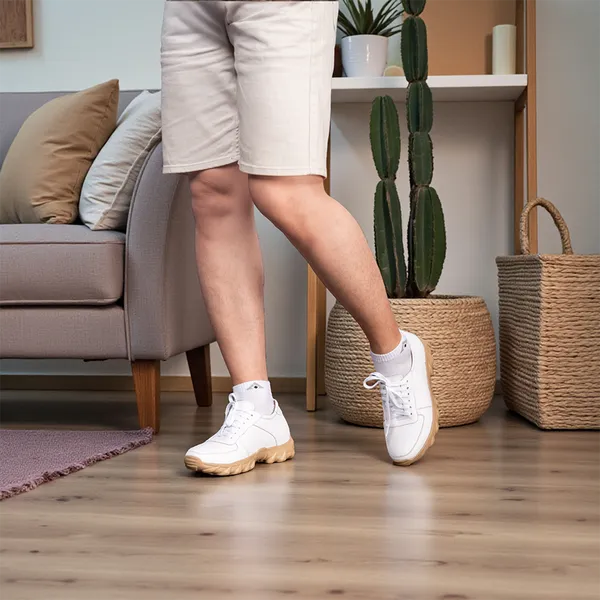 GIÀY CAO NAM T150 TRẮNG CAO 8CM