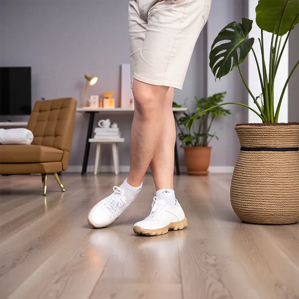 GIÀY CAO NAM T150 TRẮNG CAO 8CM