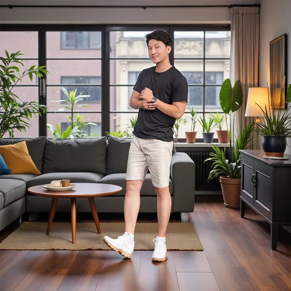 GIÀY CAO NAM T150 TRẮNG CAO 10CM