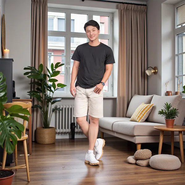 GIÀY CAO NAM T150 TRẮNG CAO 10CM