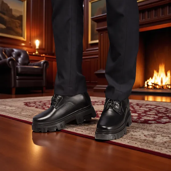 GIÀY TĂNG CHIỀU CAO NAM  SIÊU NHẸ T167 ĐEN SỌC CAO 13CM