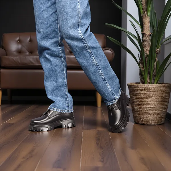 GIÀY CAO NAM  SIÊU NHẸ T167 ĐEN SỌC CAO 9CM