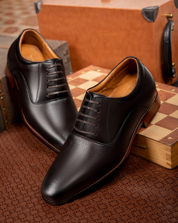 GIÀY CAO NAM A214 NÂU TỐI CAO 6CM