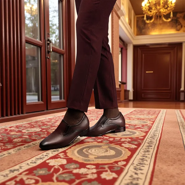 GIÀY TĂNG CHIỀU CAO NAM A215 ĐỎ ĐÔ 6CM