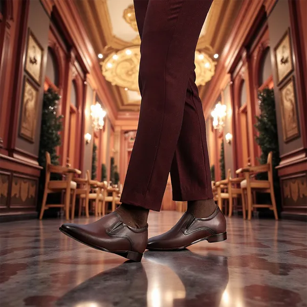 GIÀY TĂNG CHIỀU CAO NAM A215 ĐỎ ĐÔ 6CM