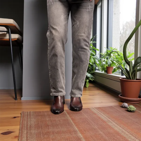 GIÀY TĂNG CHIỀU CAO NAM A215 ĐỎ ĐÔ 6CM