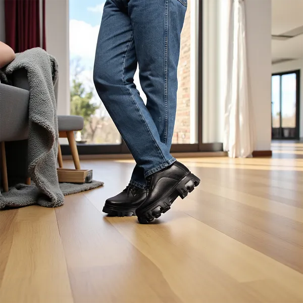 GIÀY TĂNG CHIỀU CAO NAM  SIÊU NHẸ T167 ĐEN SỌC CAO 14.5CM