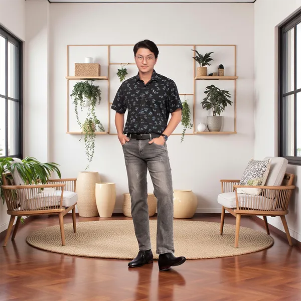 GIÀY CAO NAM A213D 6CM