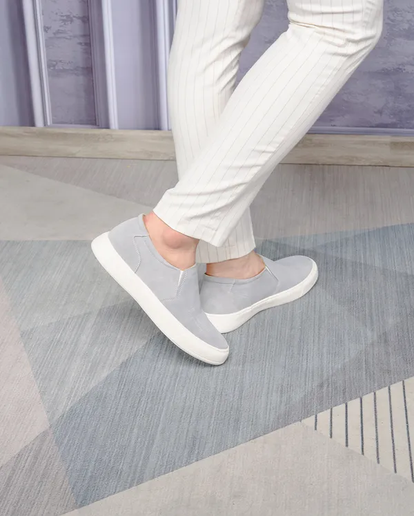 GIÀY CAO NAM T145 XÁM CAO 6CM