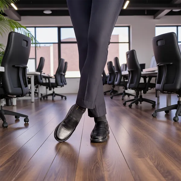 GIÀY TĂNG CHIỀU CAO NAM T163 ĐEN SẦN CAO 5CM