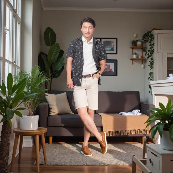 GIÀY TĂNG CHIỀU CAO NAM T163 NÂU BÒ SỌC CAO 5CM