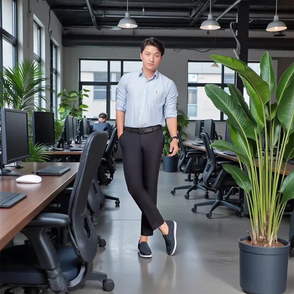 GIÀY ĐỘN NAM T163 XANH CAO 5CM