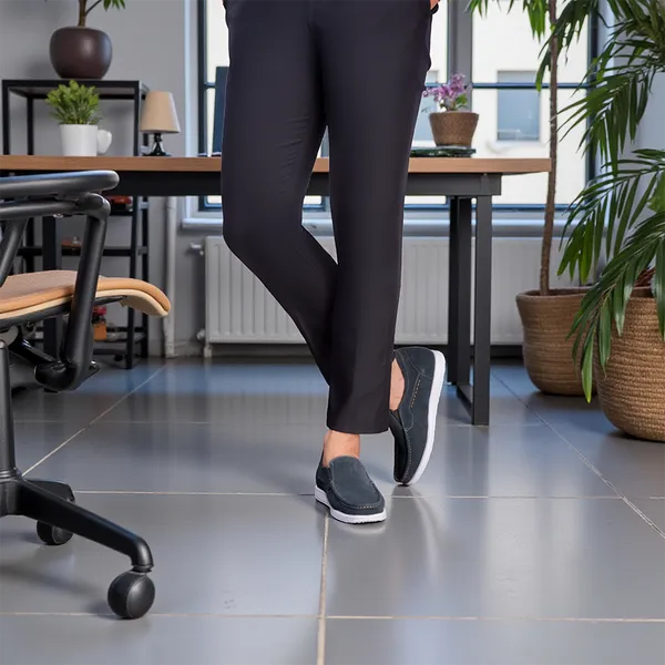 GIÀY ĐỘN NAM T163 XANH CAO 5CM